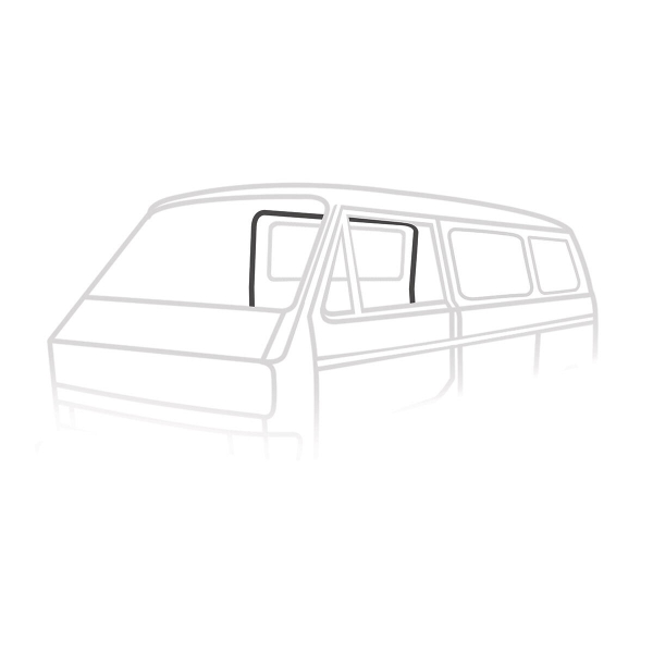 Hochwertige schwarze Gummidichtung für die rechte Schiebetür des VW Bus T3 (251 843 792 B)